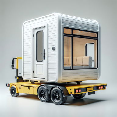 Illustration of an enclosed camper shell
